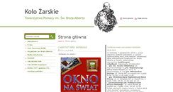 Desktop Screenshot of bratalbert.zary.pl