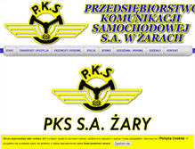 Tablet Screenshot of pks.zary.pl